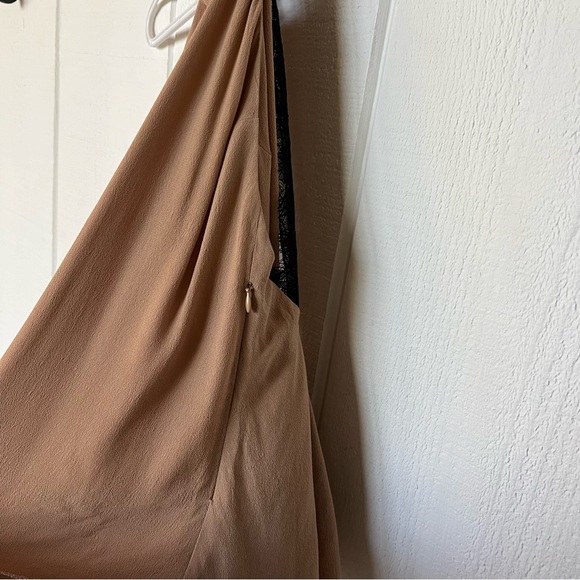 For Love & Lemons Camel Topanga Halter Lace Back Top - Picture 5 of 10